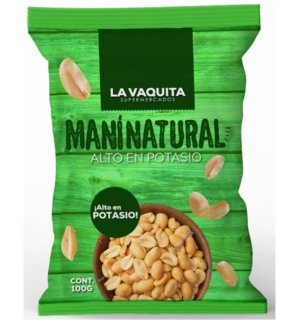 MANI NATURAL LA VAQUITA 100 GR